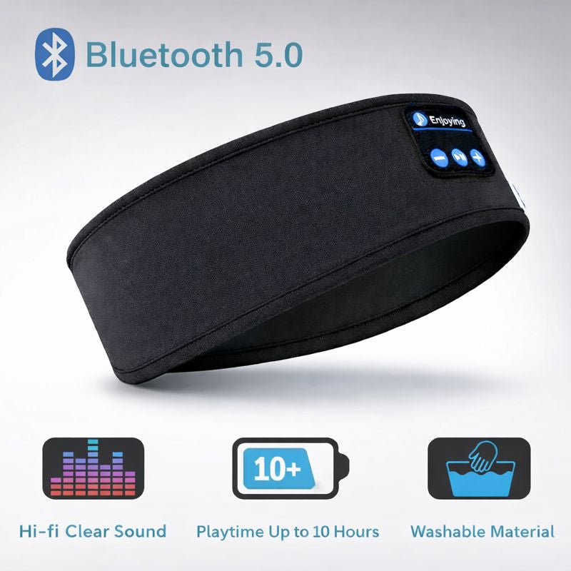 Bluetooth Earphones Sports Sleeping Headband - Elastic Wireless Headphones