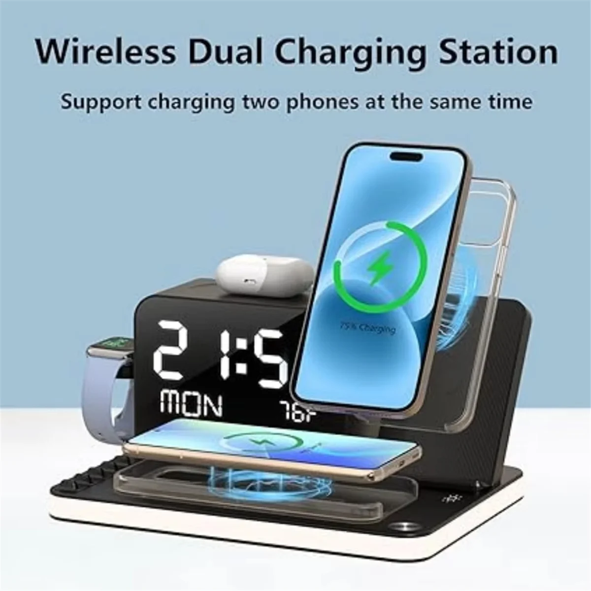 Zepolde 7 in 1 Wireless Charging Station