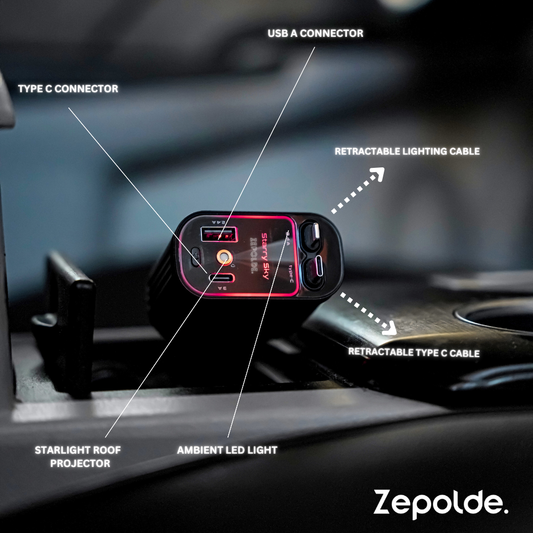 4 in1 Retractable Car Charger