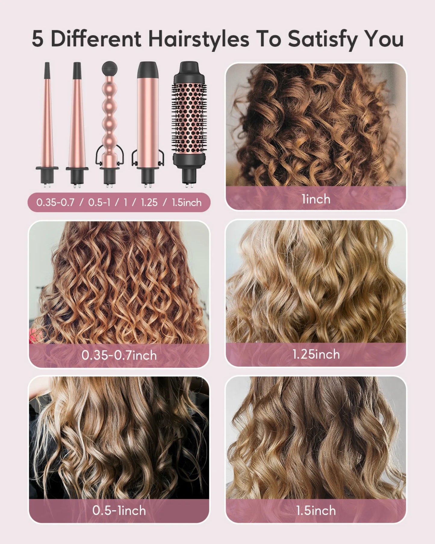5-in-1 Professional Curling Iron