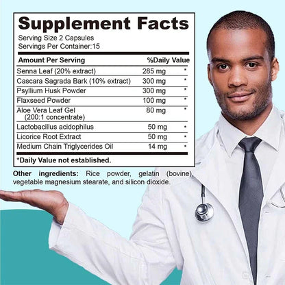 Gut and Colon Cleanse & Detox for Weight Loss-15 Day Quick Cleanser