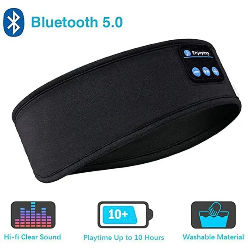 Bluetooth Earphones Sports Sleeping Headband - Elastic Wireless Headphones