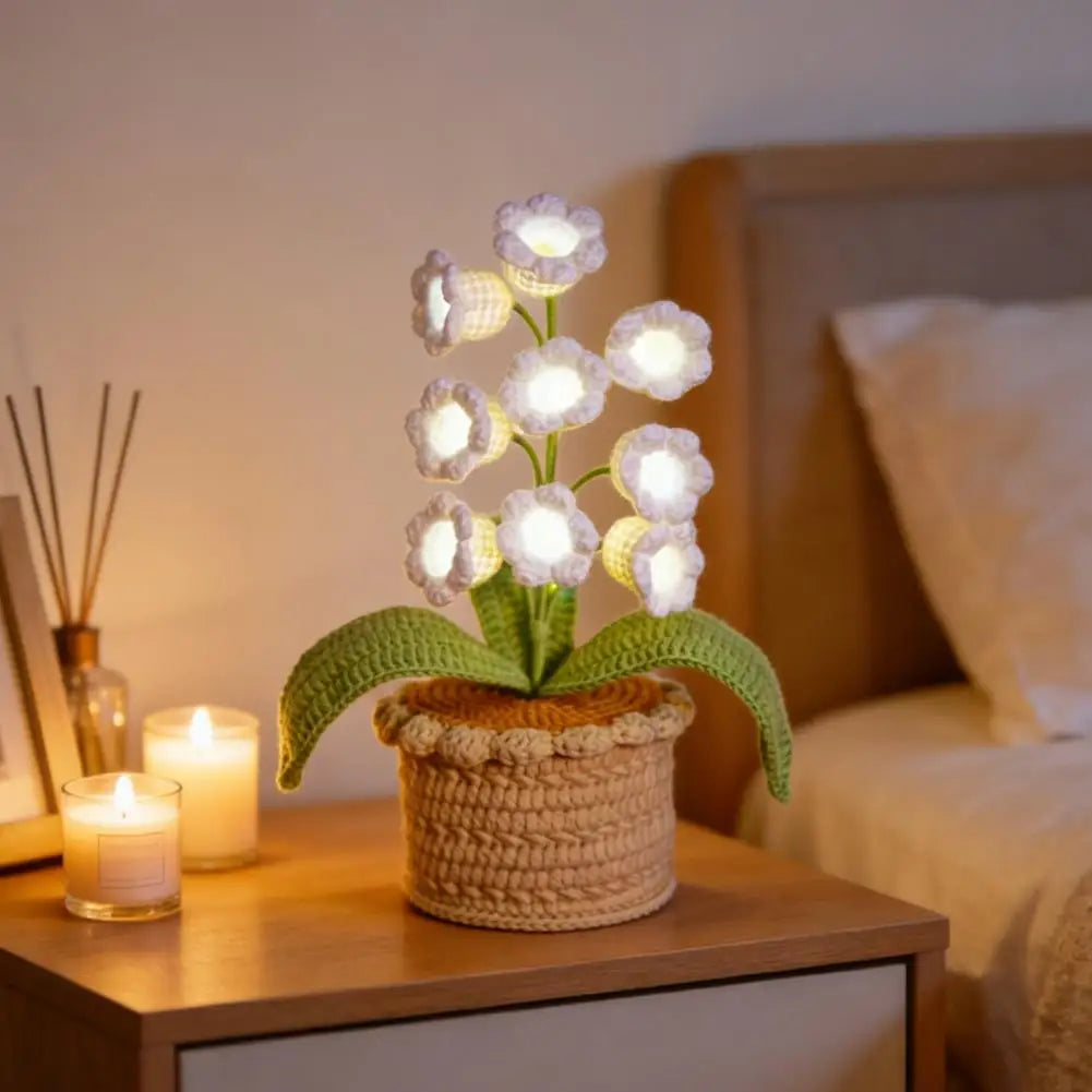 HandMade - Lily Lamp Crochet Flower