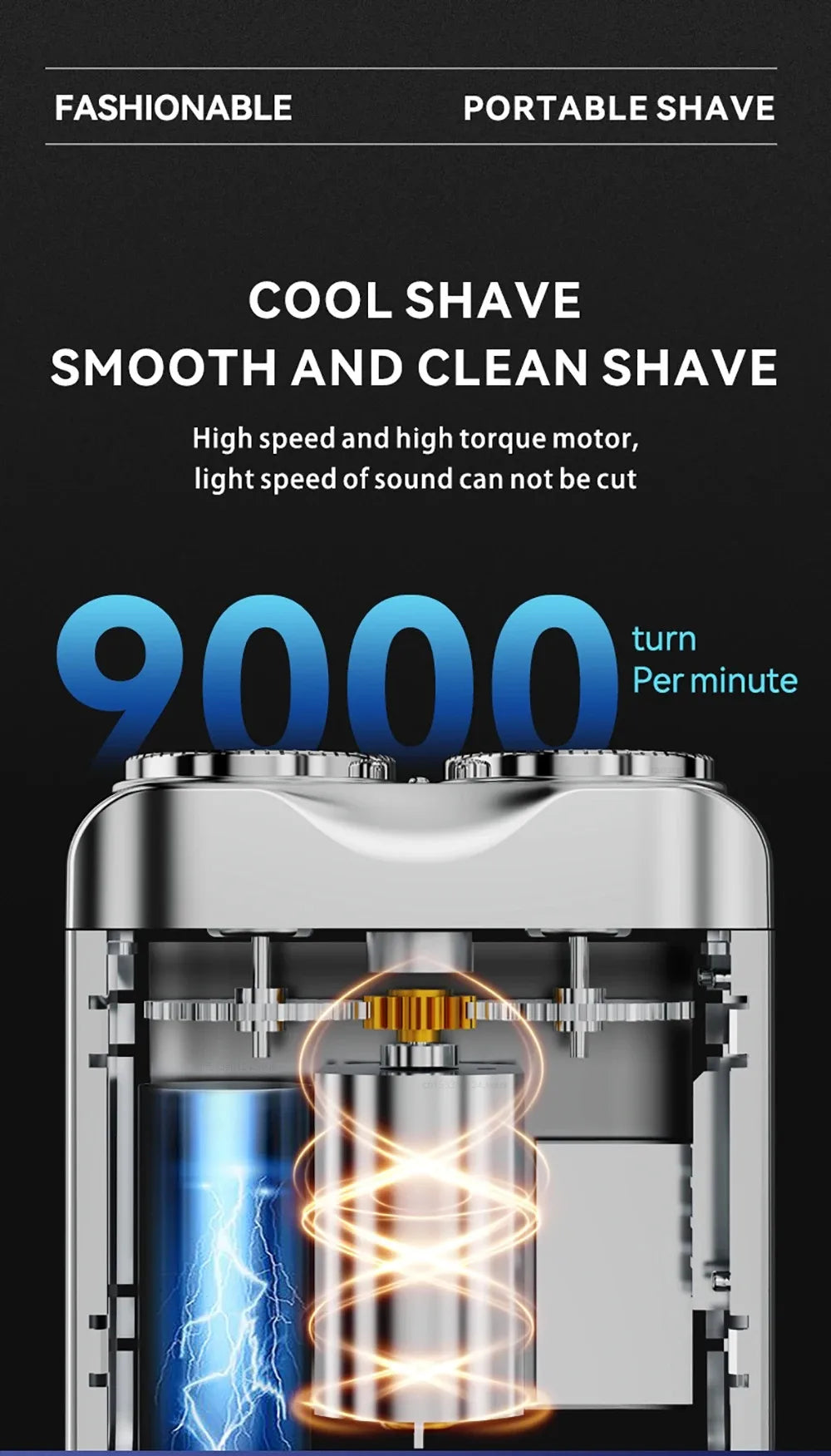 Mini Travel Electric Shaver