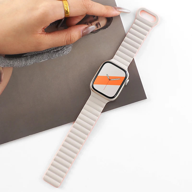 Silicone Magnetic strap Apple watch