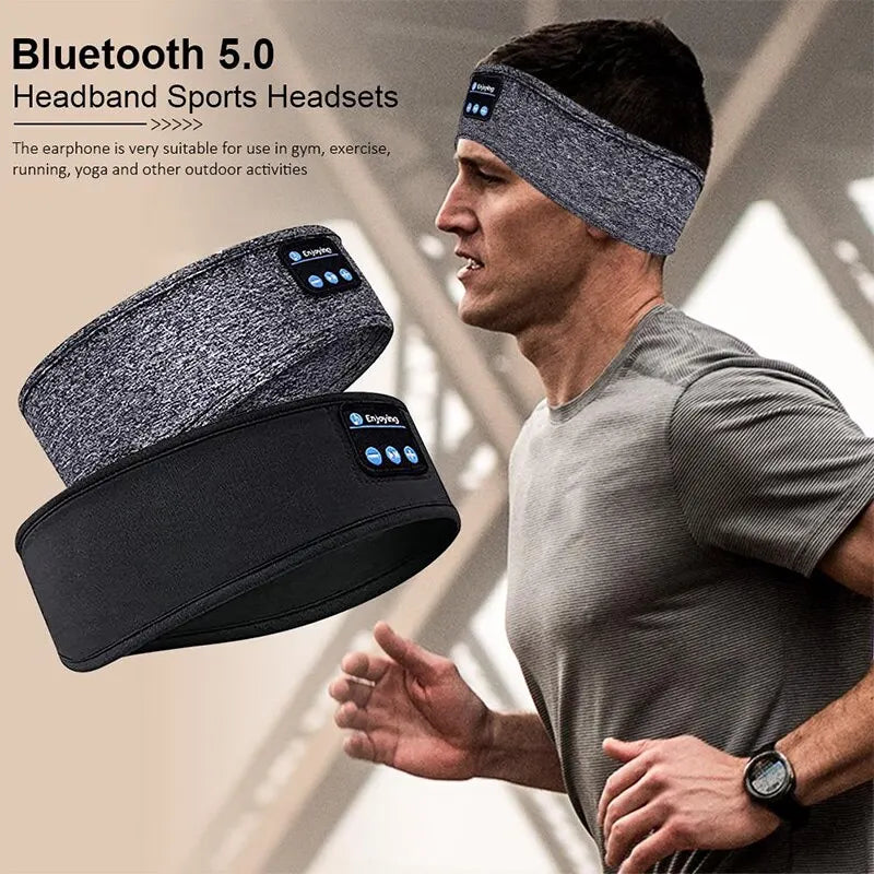 Bluetooth Earphones Sports Sleeping Headband - Elastic Wireless Headphones