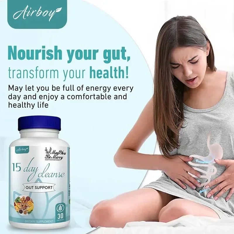 Gut and Colon Cleanse & Detox for Weight Loss-15 Day Quick Cleanser