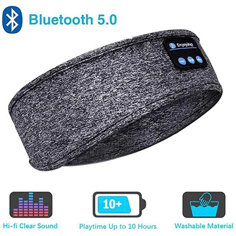 Bluetooth Earphones Sports Sleeping Headband - Elastic Wireless Headphones