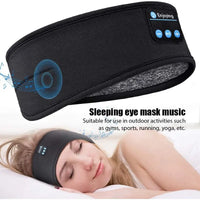 Bluetooth Earphones Sports Sleeping Headband - Elastic Wireless Headphones