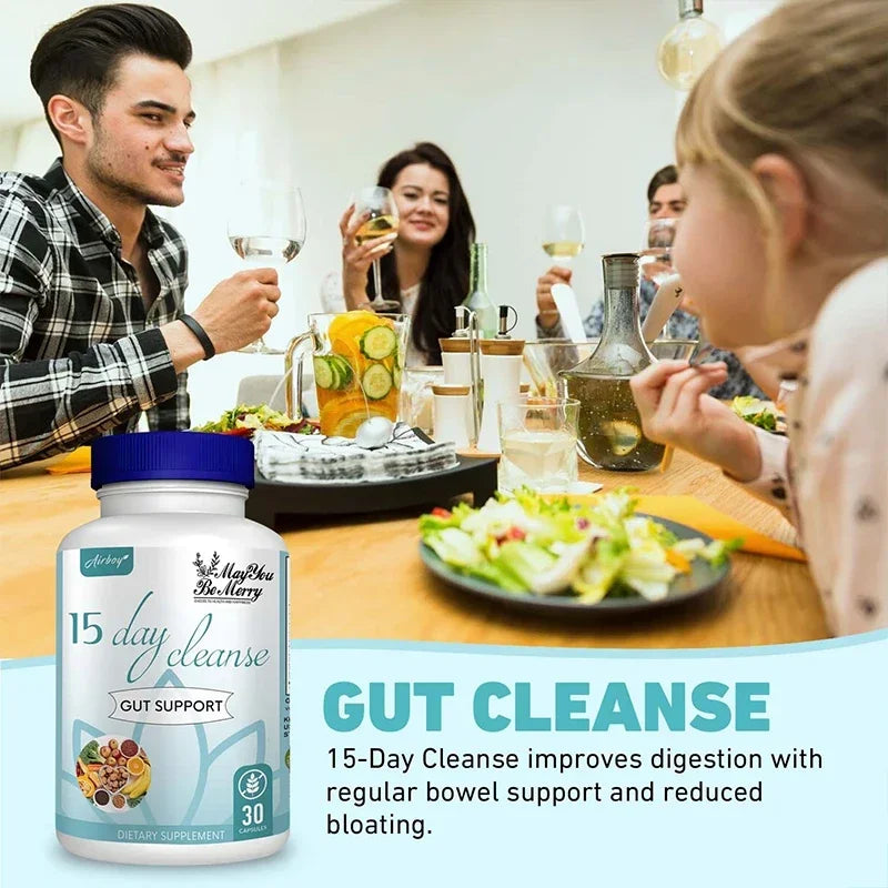 Gut and Colon Cleanse & Detox for Weight Loss-15 Day Quick Cleanser