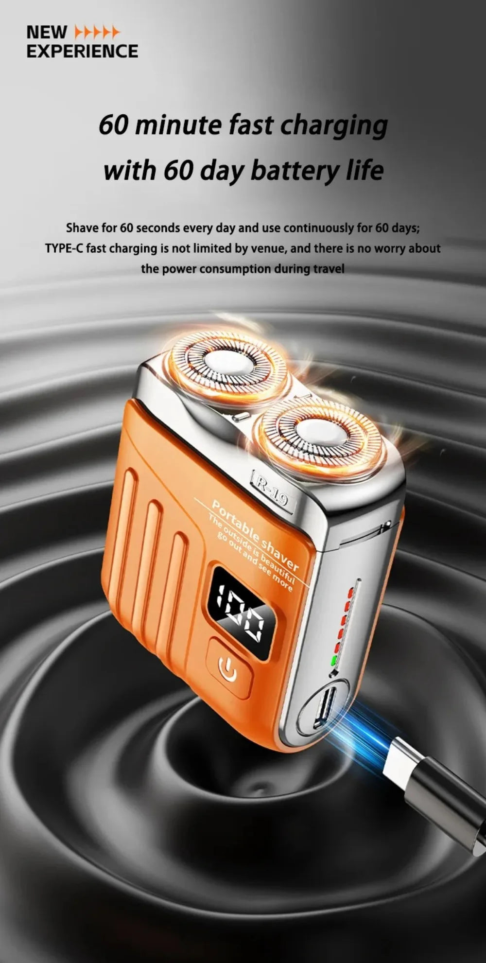 Mini Travel Electric Shaver