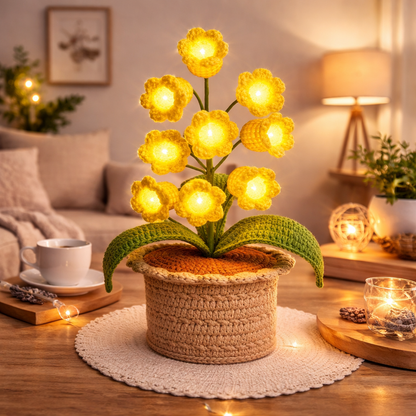 HandMade - Lily Lamp Crochet Flower